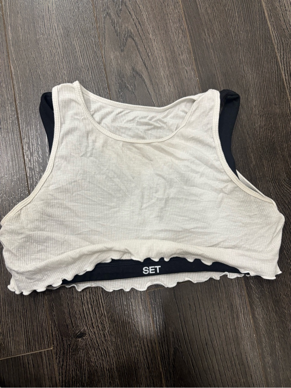 SET ACTIVE RUFFLE BRA